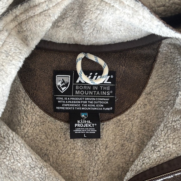 Kuhl Brown and Cream Hooded Jacket - Picture 2 of 5